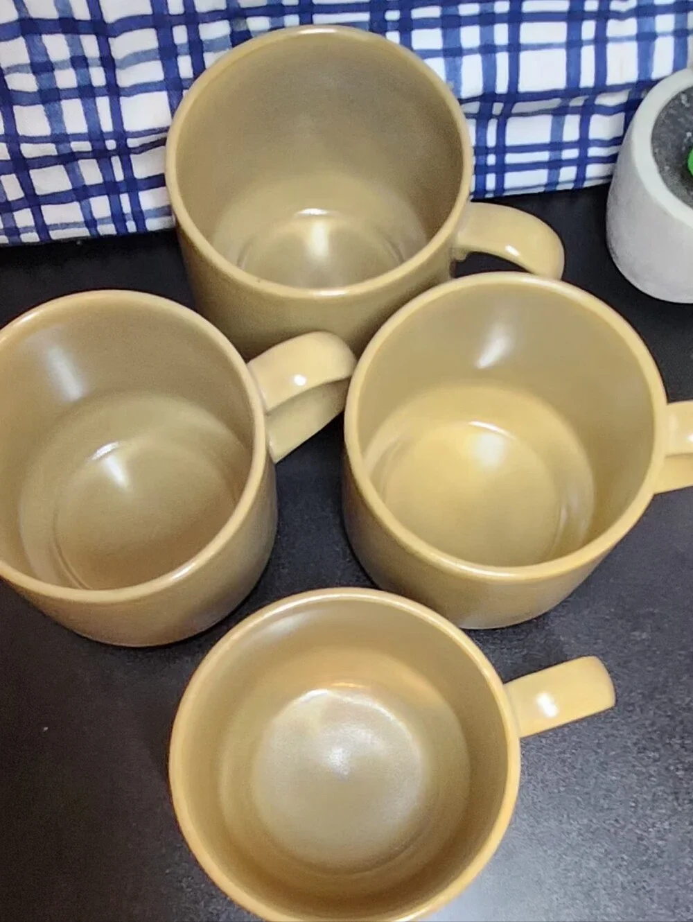 Hearthside Japan Dogwood Coffee Cup Stonewear Set Of 4